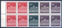 1967  Freimarken: Brandenburger Tor - Heftchenblatt