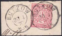 Nr. 0007 - Nachverwendeter Mecklenburg-Schwerinstempel - Bützow / K2