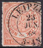 Nr. 0149 - Nachverwendeter Sachsenstempel - Leipzig / K2