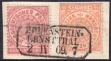 Nr. 0124 - Nachverwendeter Sachsenstempel -...
