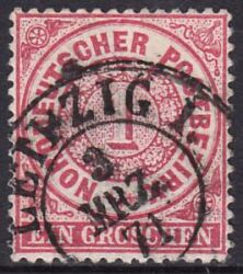 Nr. 0155 - Nachverwendeter Sachsenstempel - Leipzig I / K2