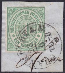 Nr. 0127 - Nachverwendeter Turn u. Taxisstempel - Frankfurt / K1