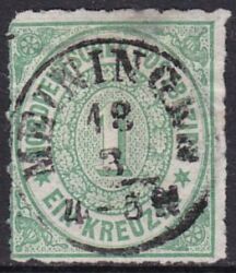 Nr. 0316 - Nachverwendeter Turn u. Taxisstempel - Meiningen / K1