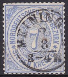 Nr. 0316 - Nachverwendeter Turn u. Taxisstempel - Meiningen / K1