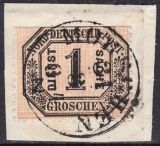 Nr. 0328 - Nachverwendeter Turn u. Taxisstempel -...