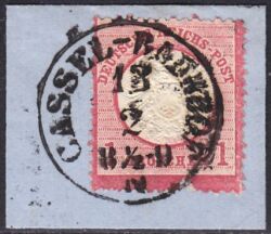 Nr. 0075 - Nachverwendeter Turn u. Taxisstempel - Cassel Bahnhof / K1