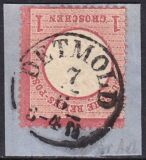 Nr. 0096 - Nachverwendeter Turn u. Taxisstempel - Detmold...