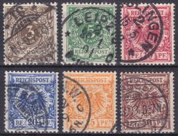 1889  Freimarken: Wertziffer und Krone/Adler