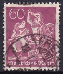 1921  Freimarke: Schmied Wz. 2