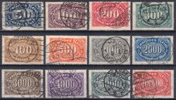 1922  Freimarken: Ziffern im Queroval mit Wz. 2