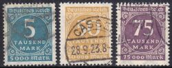 1923  Freimarken: Ziffern im Kreis