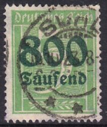 1923  Freimarke mit Aufdruck der neuen Wertstufen
