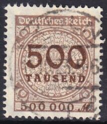 1923  Freimarke: Wertangabe im Kreis mit Rosettenmuster A