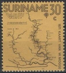 Surinam 1971  Landkarte