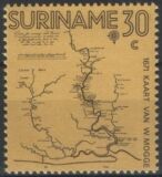 Surinam 1971  Landkarte