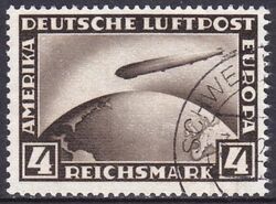 1928  Flugpostmarke: Luftschiff Graf Zeppelin LZ 127 