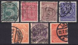 1920  Dienstmarken fr Preuen, Ablsungsziffer 21 