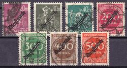 1923  Dienstmarken: Freimarken mit Aufdruck