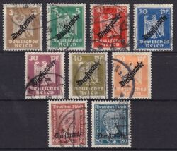 1924  Dienstmarken: Freimarken mit Aufdruck