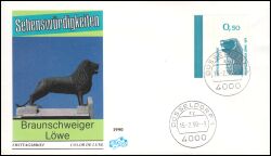 1990  Freimarke: Sehenswürdigkeiten aus Bogen
