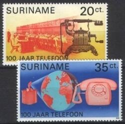 Surinam 1976  100 Jahre Telefon