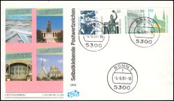 1991  Freimarken: Sehenswürdigkeiten aus Markenheftchen