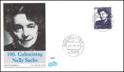 1991  100. Geburtstag von Nelly Sachs - Schriftstellerin