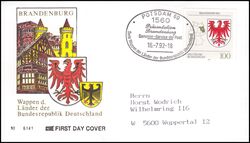 1992  Wappen der Lnder der BRD - Brandenburg
