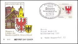 1992  Wappen der Lnder der BRD - Brandenburg