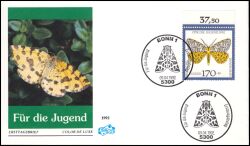 1992  Jugend: Gefährdete Nachtfalter - Rauschbeeren-Fleckenspanner