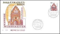 1992  Freimarke: Sehenswürdigkeiten