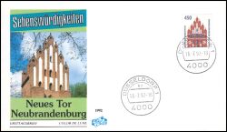 1992  Freimarke: Sehenswürdigkeiten