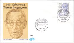 1992  100. Geburtstag von Werner Bergengruen - Schriftsteller