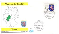 1993  Wappen der Länder der BRD - Hessen