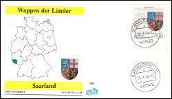 1994  Wappen der Länder der BRD - Saarland