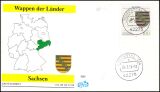 1994  Wappen der Länder der BRD - Sachsen