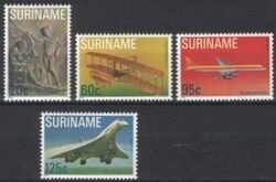 Surinam 1978  Jahrestag 1. Motorflug