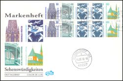 1996  Freimarken: Sehenswrdigkeiten aus Markenheftchen