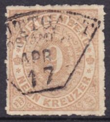 1869  Freimarke: Ziffer im Oval