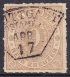 1869  Freimarke: Ziffer im Oval