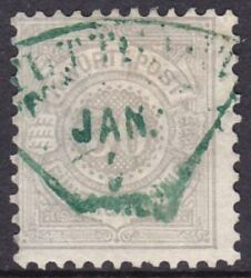 1875  Freimarke: weiße Ziffer im Kreis