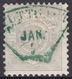 1875  Freimarke: weiße Ziffer im Kreis