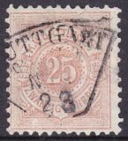 1875  Freimarke: weiße Ziffer im Kreis
