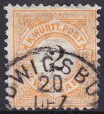 1881  Freimarke: schwarze Ziffer im Kreis