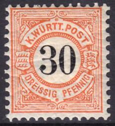 1900  Freimarke: schwarze Ziffer im Kreis