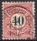 1900  Freimarke: schwarze Ziffer im Kreis