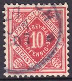 1906  Dienstmarke: Ziffer in Raute mit Wz. 1