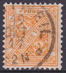 1916  Dienstmarke: Ziffern in Schildern mit Wz. 1