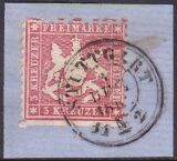 1863  Freimarke: Wappen von Württemberg