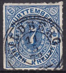 1869  Freimarke: Ziffer im Oval